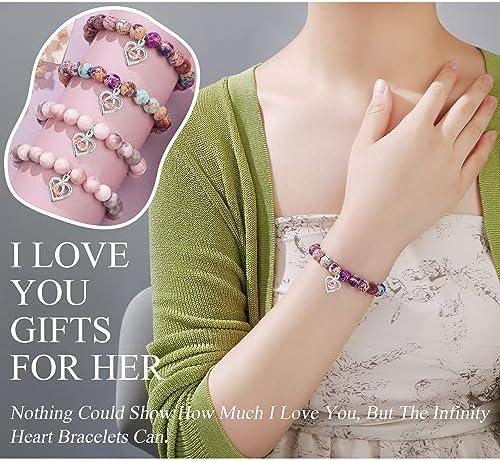 Gifts for Women Faith Cross Bracelet, Unique Amazonite Bracelets for Women - Image 3