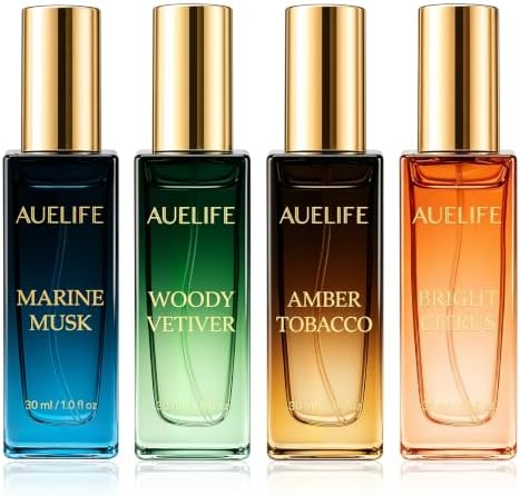 Auelife Men's Perfume Gift Set, 4x30mL Cologne, Gifts for Father, Dad & Him by Auelife