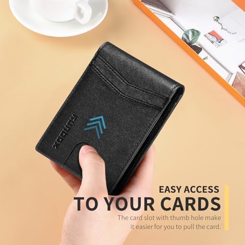 RUNBOX Wallet for Men -Slim Rfid Leather Mens Bifold Novelty Wallets 2 ID Window With Gift Box Men's Accessories - Image 5