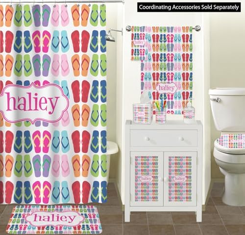 Personalized Flipflop Waste Basket - Single Sided (Black) - Image 3