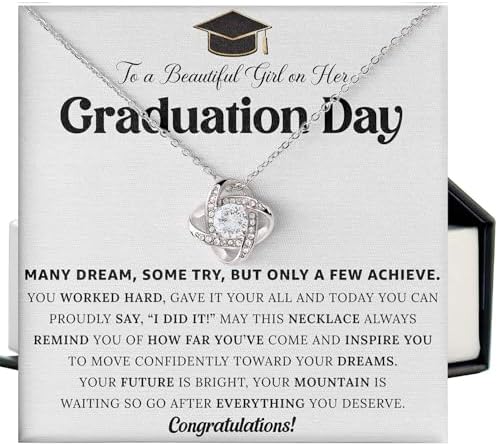 Graduation Necklace for Her 2026 – Inspirational Sterling Silver Necklace with Message Card & Gift Box, Graduation Gifts for Women, Daughter, Girlfriend, Sister, College & High School Grad by Mapileng%E2%84%A2