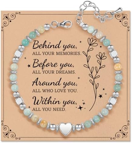 Inspirational Gifts Bracelets for Women, Healing Natural Stone Bracelets by ZOKCC