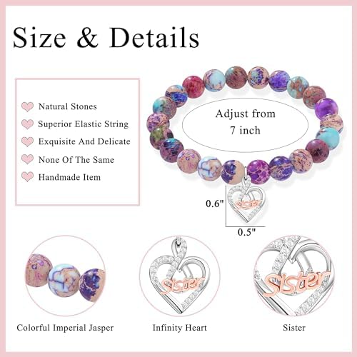 Gifts for Women Faith Cross Bracelet, Unique Amazonite Bracelets for Women - Image 4