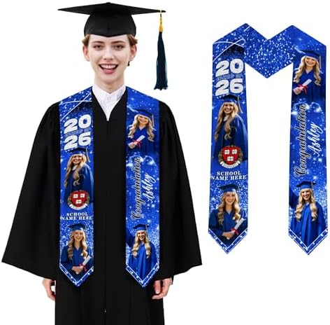 D-Story RN Graduation Stole Custom Nursing Stole Registered Nurse BSN MSN Graduation Sash Class of 2026 by Enjoy-yjl