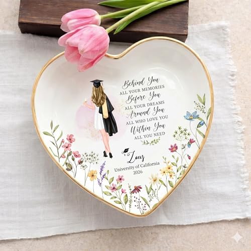Personalized Graduation Gifts Trinket Dish, Customized High School Graduate 2026 Gift, Custom Grad Gifts for Daughter Granddaughter 2027 - Image 2