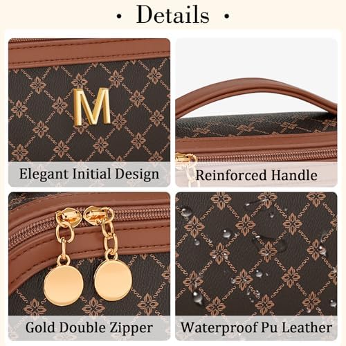 Initial Makeup Bag Personalized Gift for Women Teen Girls - Image 4