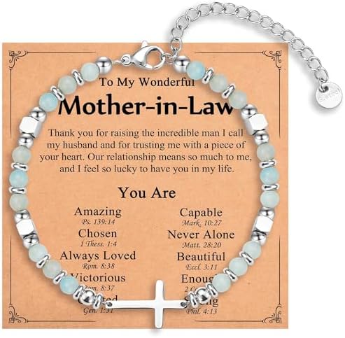 Religious Cross Bracelet for Women Girls, Christian Gifts by IKIATY