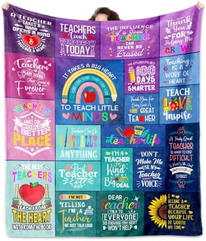 ACBEAT Teacher Appreciation Gifts, Gift for Teachers Throw Blanket 60"x50", Teacher Gifts for Women/Men, Best Teachers Gift Ideas for Teacher's Day Mentor Christmas Birthday Graduation Retirement by ACBEAT