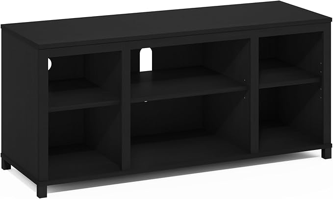 Furinno Classic TV Stand, Entertainment Center, TV Console for TV up to 55 Inch with Shelves, for Living Room, Bedroom, Americano