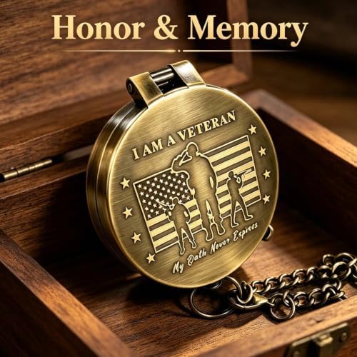 Compass - Luxury Unique Bible Verse/Graduation Gifts/Gifts for Veterans Day, College, High School, Cool Birthday Gift Idea for Son, Boys, Motivational Greeting Card Included - Image 2