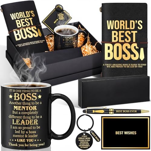 Shellwei 6 Pcs Best Boss Gift for Men Thank You Gifts for Boss Male by Shellwei