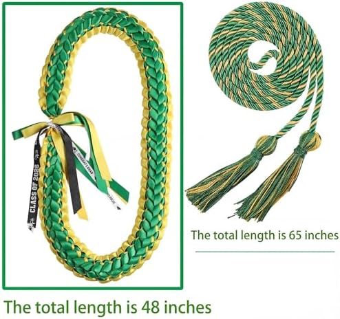 TFTAFAN Graduation Leis and Graduation Honor Cords Class of 2026 Graduation Ribbon Lei Graduation Necklace Braided Necklaces gift for Student Gifts Party Supplies - Image 3