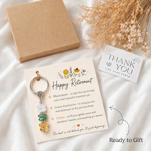 Retirement Gift For Woman, Keychain For Friend, Coworker, Teacher, Nurse - Image 3