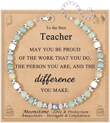 Gifts for Women Moonstone Bracelet, Amazonite Imperial Jasper Bracelets by Joycuff