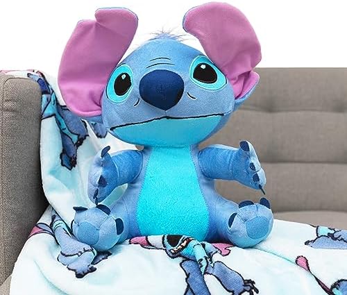 Northwest Lilo & Stitch Classic Palms Character Hugger Pillow & Silk Touch Throw Blanket Set, 40" x 50" - Image 4