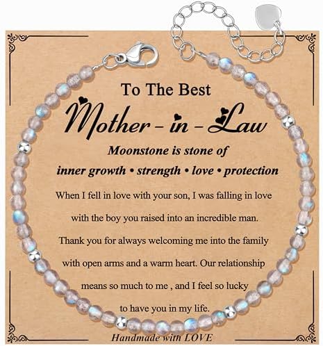 JoycuFF Moonstone Bracelet Christmas Birthday Valentines Gifts for Women by Joycuff