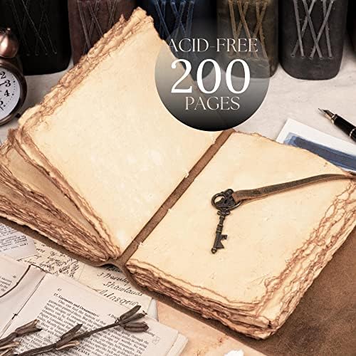 LEATHER VILLAGE Beautiful Journal Key Lock, Slate Grey 6x4 - Image 4