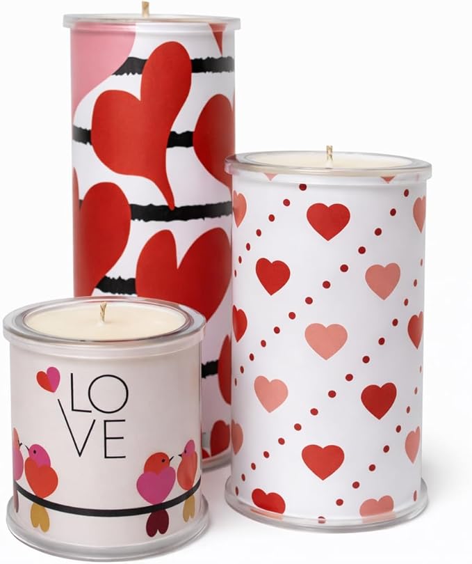 Reusable Interchangeable Candle, Decorative Wrap Design, Customizable Holiday Home Décor, Refillable Giftable Accent for Seasonal Styling