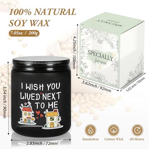 Birthday Gifts for Women, Christmas Anniversary Valentine's Day Wedding Gift for Her, Romantic Present for Girlfriend, Mom, Sisters, Wife, Daughter, Friend, Funny Lavender Scented Candle - Black - Image 3
