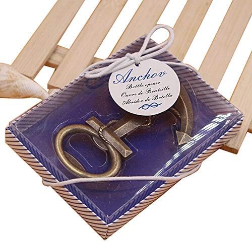 16 PCS Bottle Opener with Gift Box Packing,Nautical Themed Anchor Shape Nautical Beach Wedding Baby Bridal Shower Birthday Party Favor Souvenir Gift (16,Antique Bronze Anchor)