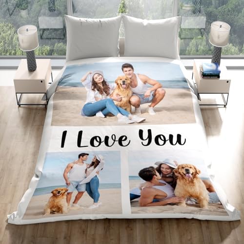 inkArts Personalized Photo Blankets, Customized Blankets with Pictures, Fleece Throw Blanket, 30x40 inches, Lightweight, Durable, Machine Wash, Unisex, Christmas Theme - Image 2