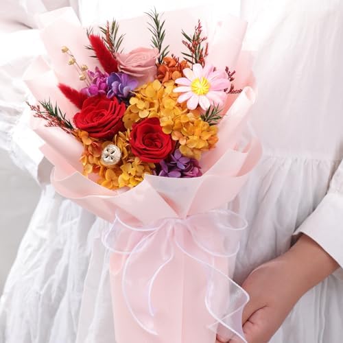 Lovenfold Flowers for Delivery,Preserved Flowers Bouquets,Red Rose Bouquets that Last 1-3 Years,Birthday Flowers Gifts for Women Mom Grandma Wife Friends - Image 5