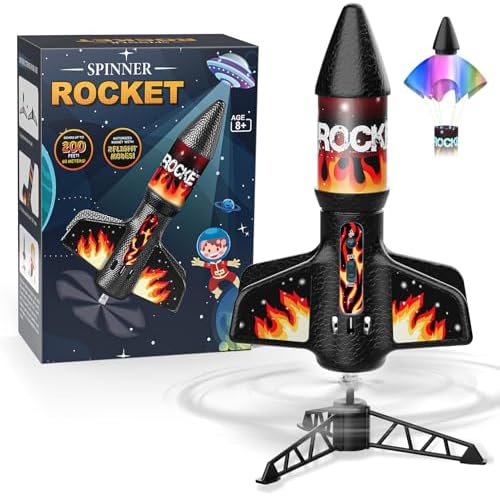 Mafbeanl Rocket Launcher for Kids, Self Launching Motorized Air Rocket Toy by Mafbeanl