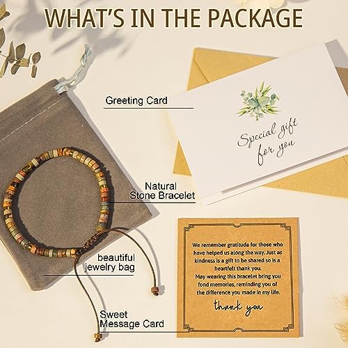 AGOT Thank You Gifts for Women: Teacher Appreciation Office Gifts for Coworkers Employee Boss Lady Manager Colleague Natural Stone Bracelet - Image 5