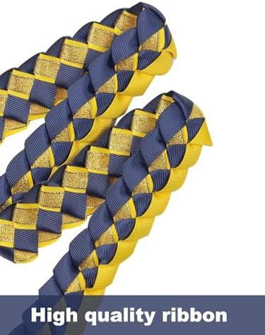 TFTAFAN Graduation Ribbon Lei Graduation Leis Necklace Class of 2026 Graduation Necklace Braided Necklace Graduation Gift Party Accessories for Women and Men - Image 3