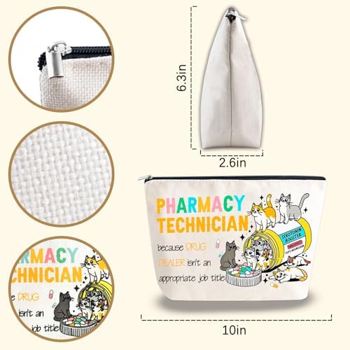 Pharmacy Technician Accessories Pharmacy Technician Gifts Makeup Bag - Image 4