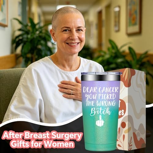 BIRGILT Breast Cancer Gifts for Women - After Breast Surgery Gifts for Women - Get Well Gift for Survivor Patients Female - 20oz Insulated Tumbler Cup - Image 2