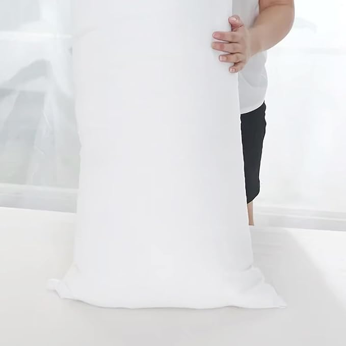 Anime Japanese Body Pillow 60x180cm Long Cotton Dakimakura Hugging Bed Pillows for Adults, Fluffy Cooling White Pregnancy Pillow Insert for Side Sleeper