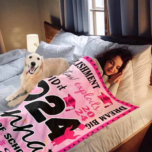 Personalized Picture Blanket for Class of 2024 Graduates Graduation Presents Soft Best Friend Blanket Funny Graduation Gift Gift Ideas for Graduate 43x56inch - Image 6