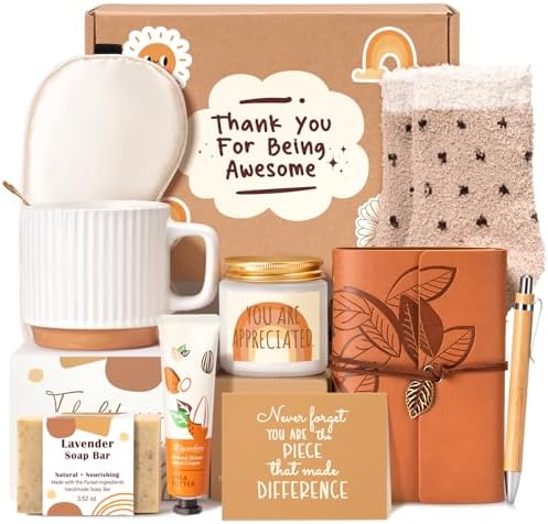 Suhctuptx Administrative Professional Day Gifts, Employee Appreciation Gifts, Thank You Gift Basket Christmas Ideas Box for Women Coworkers Teacher Nurse Friends Mom Her Secretary Employees Farewell by SuhctuptxAccompanyUInLife