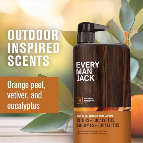 Every Man Jack Hydrating Body Wash for Men, Citrus Eucalyptus, 2pk - Image 3