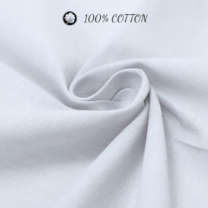 Soft Cotton Handkerchiefs for Men with Elegant Pattern in Assorted Color, 16 inches Large hankies