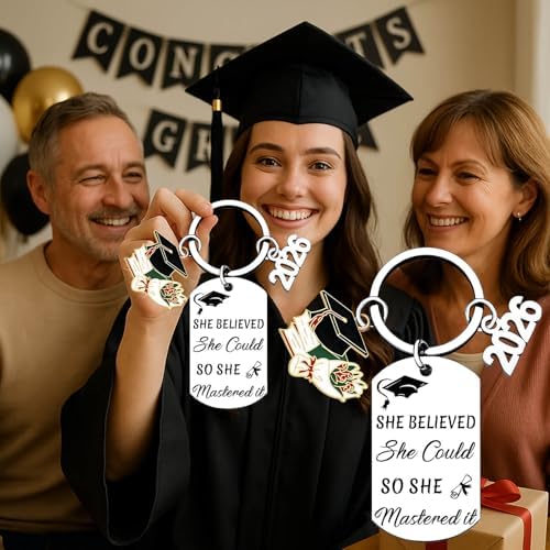 Class Of 2026 Graduation Gifts for Her Him Best Graduate Keychain Seniors Masters Nurses College Highschool Grad Presents - Image 2