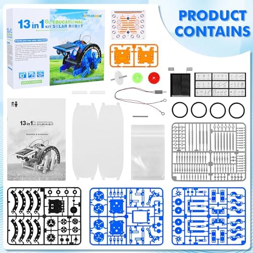 STEM 13-in-1 Education Solar Power Robots Toys for Boys Age 8+ , Educational Toy DIY Science Kits for Kids, Building Experiment Robotics Set Birthday Gifts for 8+ years old boys and girls . - Image 6