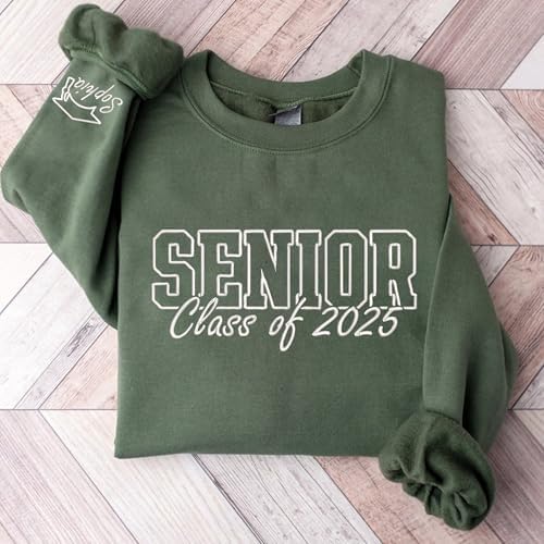 Chillever - Custom Embroidered Senior Sweatshirt, Custom Class of 2026 Graduation Shirt, Grad to be, Graduation Gifts - Image 3