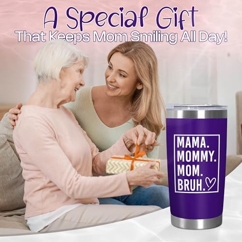 TEEZWONDER Birthday Gifts for Mom - 20 oz Stainless Steel Tumbler - Image 2