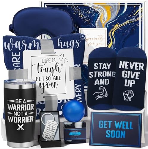 Get Well Soon Gifts Basket for Men After Surgery Cancer Chemo Care Package by MAYICIVO