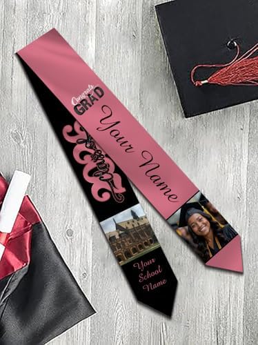 Personalized Graduation Stole Sash Custom Class of 2026 Congratulation Graduation Gifts with Photo - Image 7