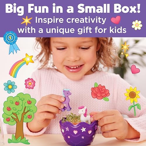 Creativity for Kids Mini Garden: Pony Terrarium Kit | Summer Crafts for Kids | Horse Gifts for Girls, Crafts for Kids and Girl Toys & Birthday Gift Ideas for Girls (Ages 6+) - Image 3