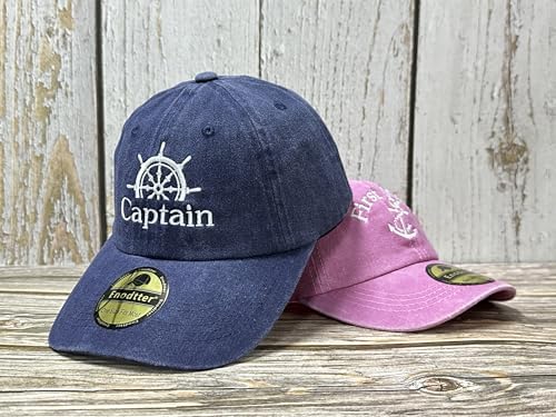 Embroidered Captain & First Mate Baseball Caps Set for Men Women - Image 2