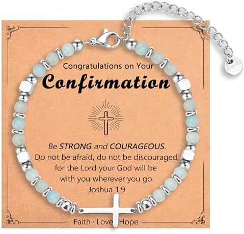 Religious Cross Bracelet for Women Girls, Christian Gifts by IKIATY