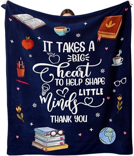 Teacher Gifts for Women, Teacher Appreciation Gifts Blanket 60"X50" by Ebmdsia