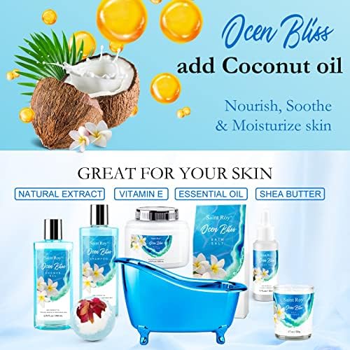 Spa Gift Basket Set for Women & Men, Bath & Body Skin Gift Set - Image 3