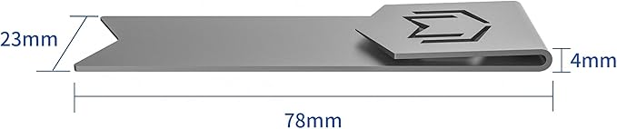 CJ Tech Metal Bookmark, Stylish Bookmarks, Teacher Valentine Gift, Unique Gift for Women, Men, Readers, Light&Durable Reward Bookmark with ANODIZING Technology, SuperGrip U-Shape Design-Black
