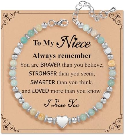 Inspirational Gifts Bracelets for Women, Healing Natural Stone Bracelets by ZOKCC