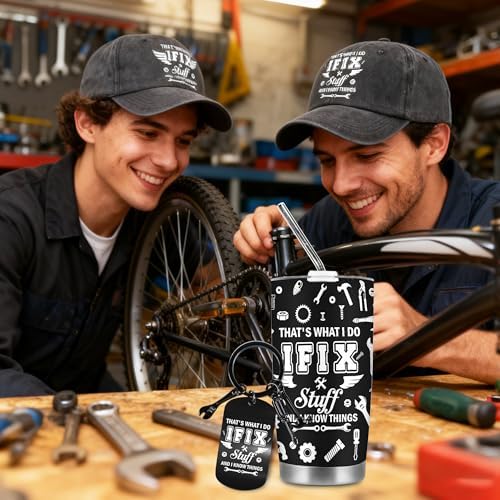 Fix Stuff Gifts for Men, Travel Tumbler Gift Set for Dad and Coworkers - Image 6